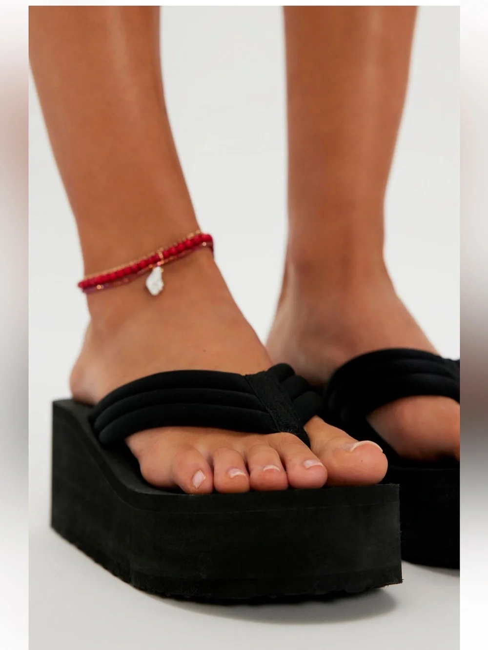 Free People Poolside Thong Wedgie platform flip flops